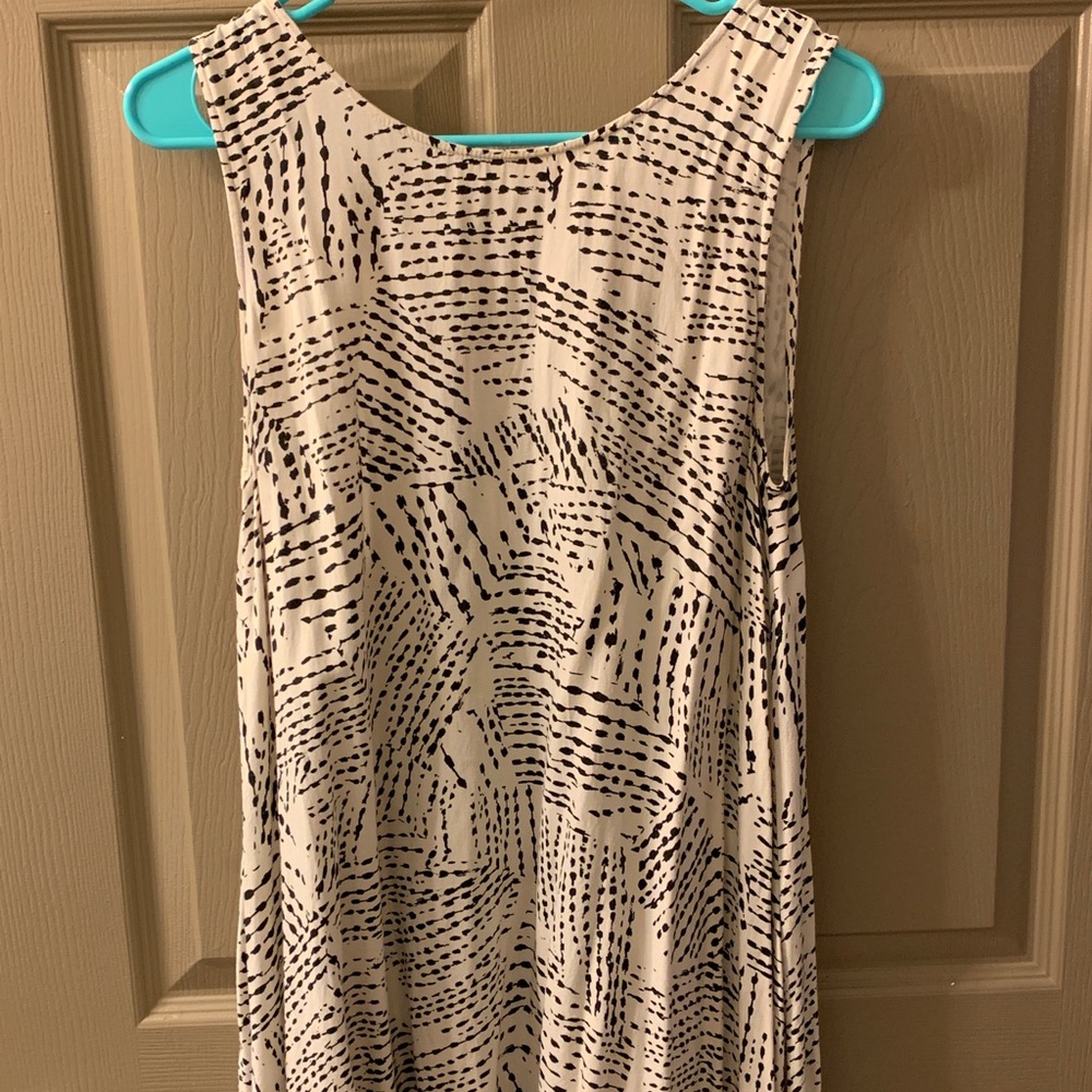 Black and white dress with cute pattern